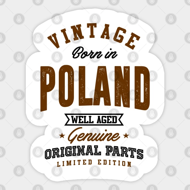 Born in Poland Sticker by C_ceconello
